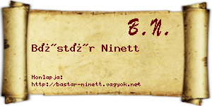 Bástár Ninett névjegykártya